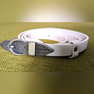 Diesel Skinny White Belt